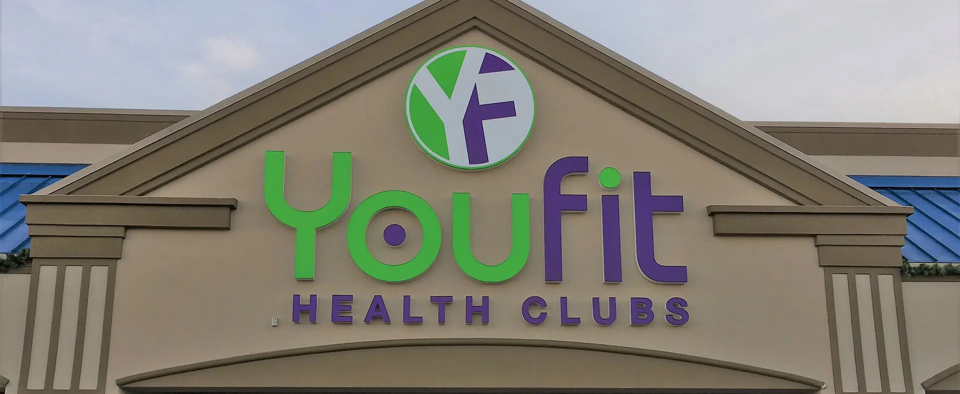 the front of a building that says YouFit Health Clubs