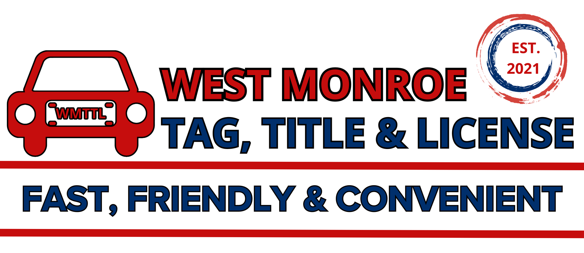 West Monroe Tag, Title & License - logo