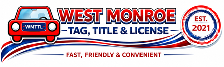 West Monroe Tag, Title & License - logo