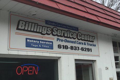 Billings Service Center sign