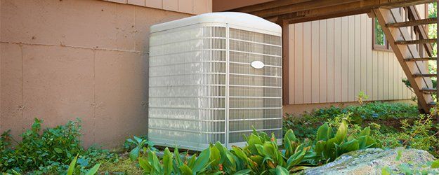 A residential central air conditioning unit