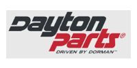 Dayton Parts logo in black and red with “Driven by Dorman” text