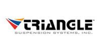 Triangle Suspension Systems, Inc. logo with red and blue triangular mark and black text