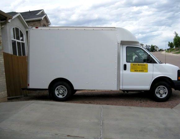 Just Screens service vehicle