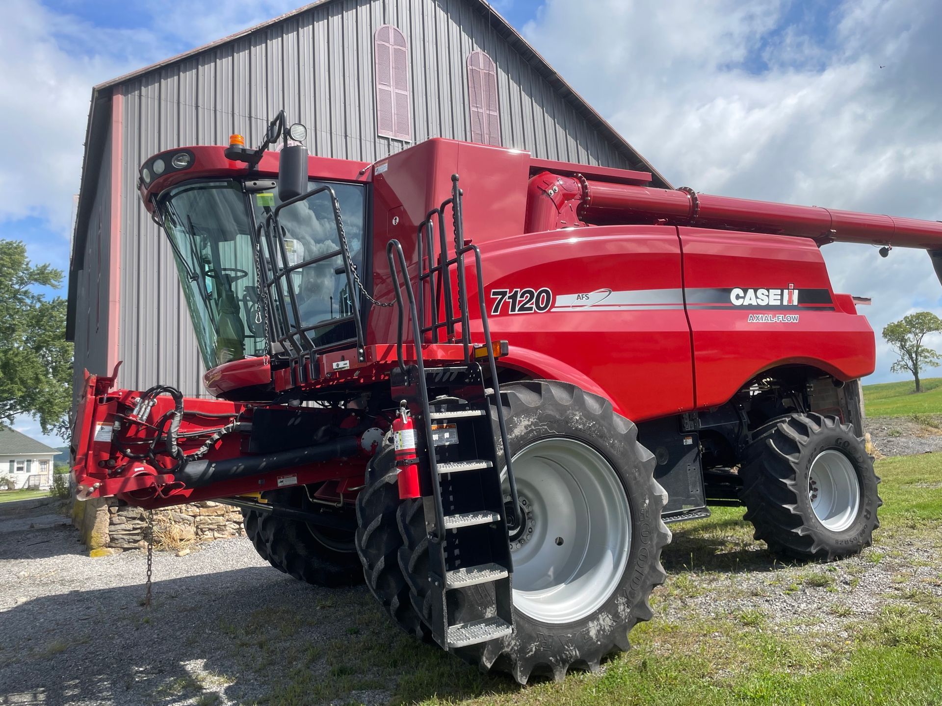 2012 Case IH 7120 Combine for sale with field tracker and rock trap - $79,000