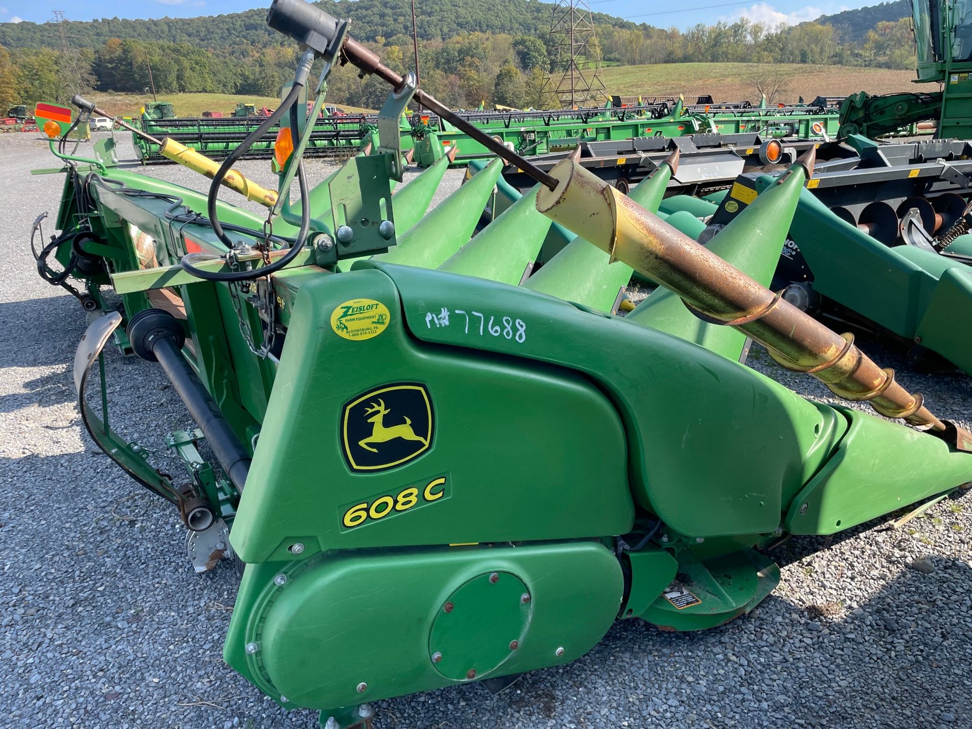 John Deere 608C Corn Head for sale with Stalkmaster and end rollers