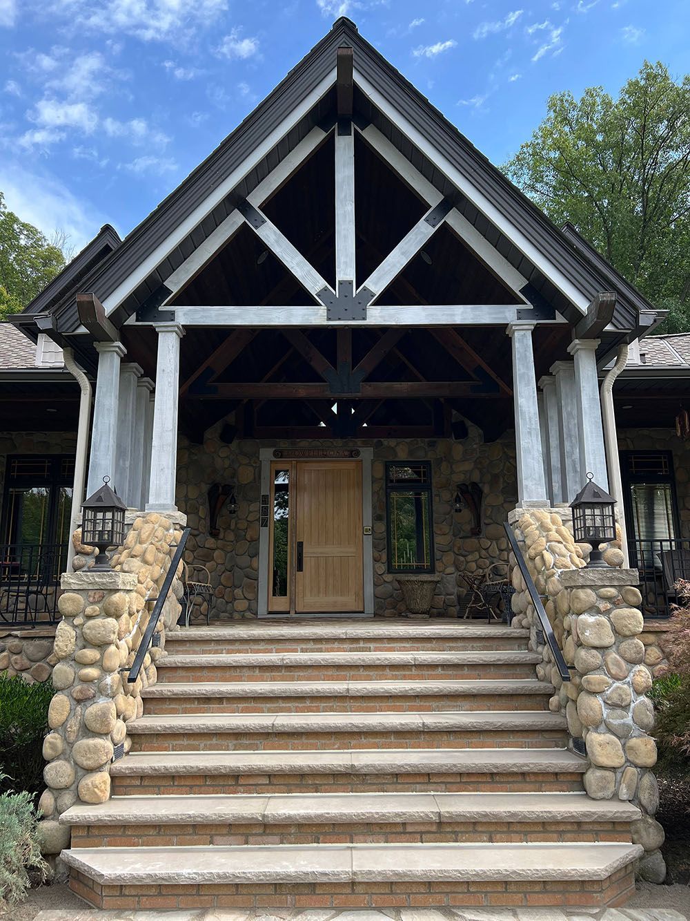 entrance stairs masonry