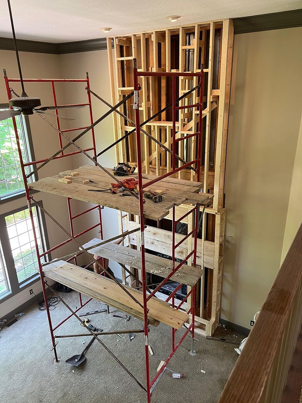 interior masonry in-progress