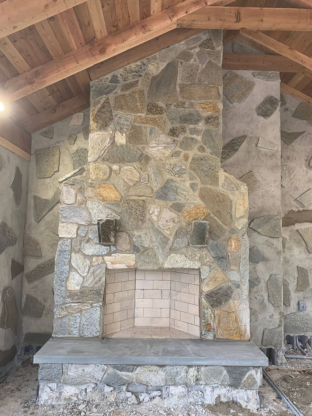 fireplace interior masonry