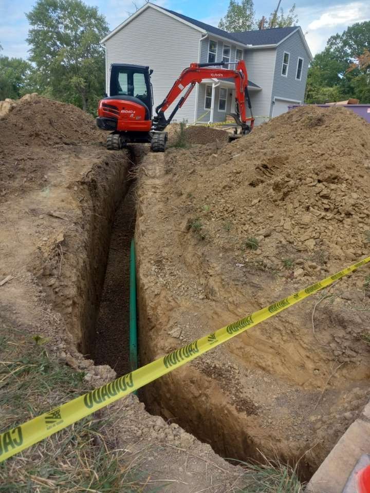 Sewer line installation