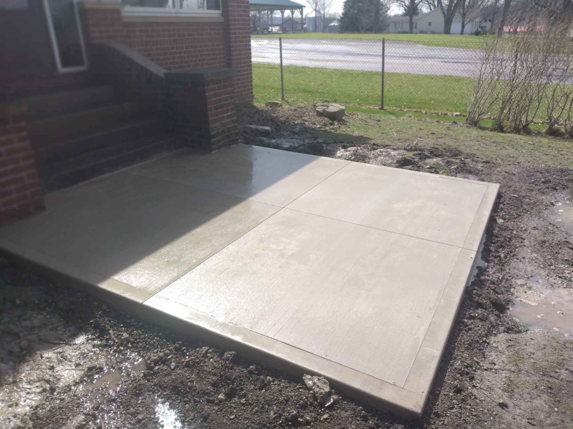 Concrete patio