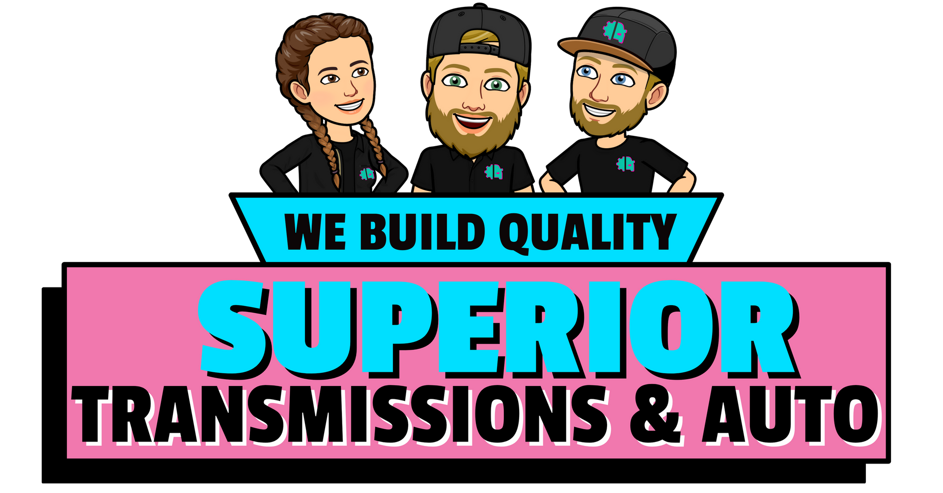 A logo for a company called superior transmissions and auto.