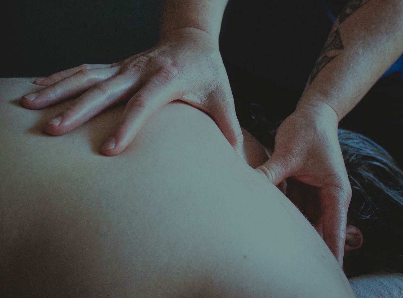 person getting a massage