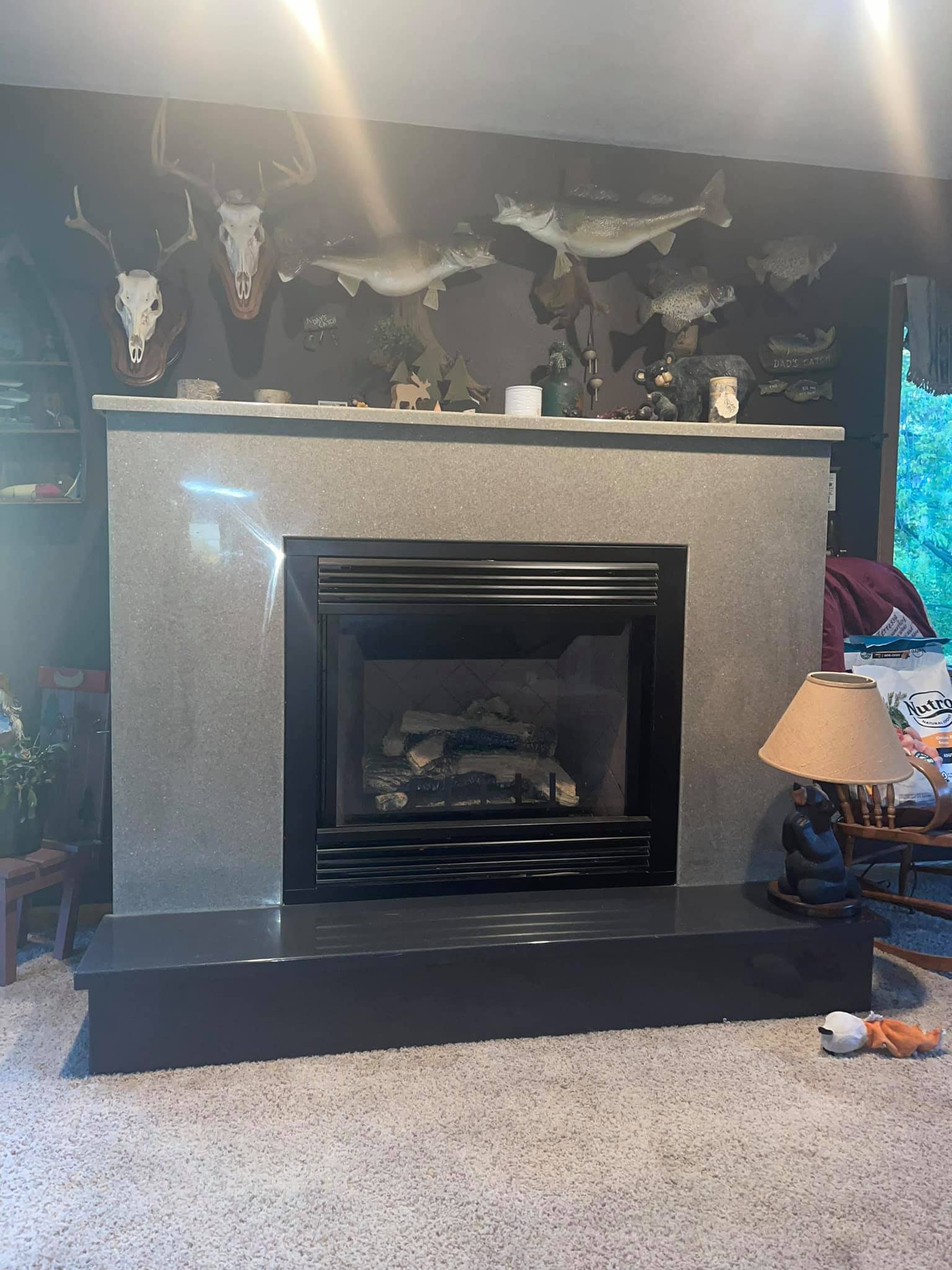 High-quality stone for fireplace