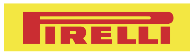 Pirelli logo: Red text