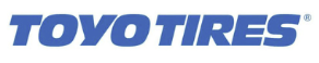 Logo of Toyo Tires in blue text.