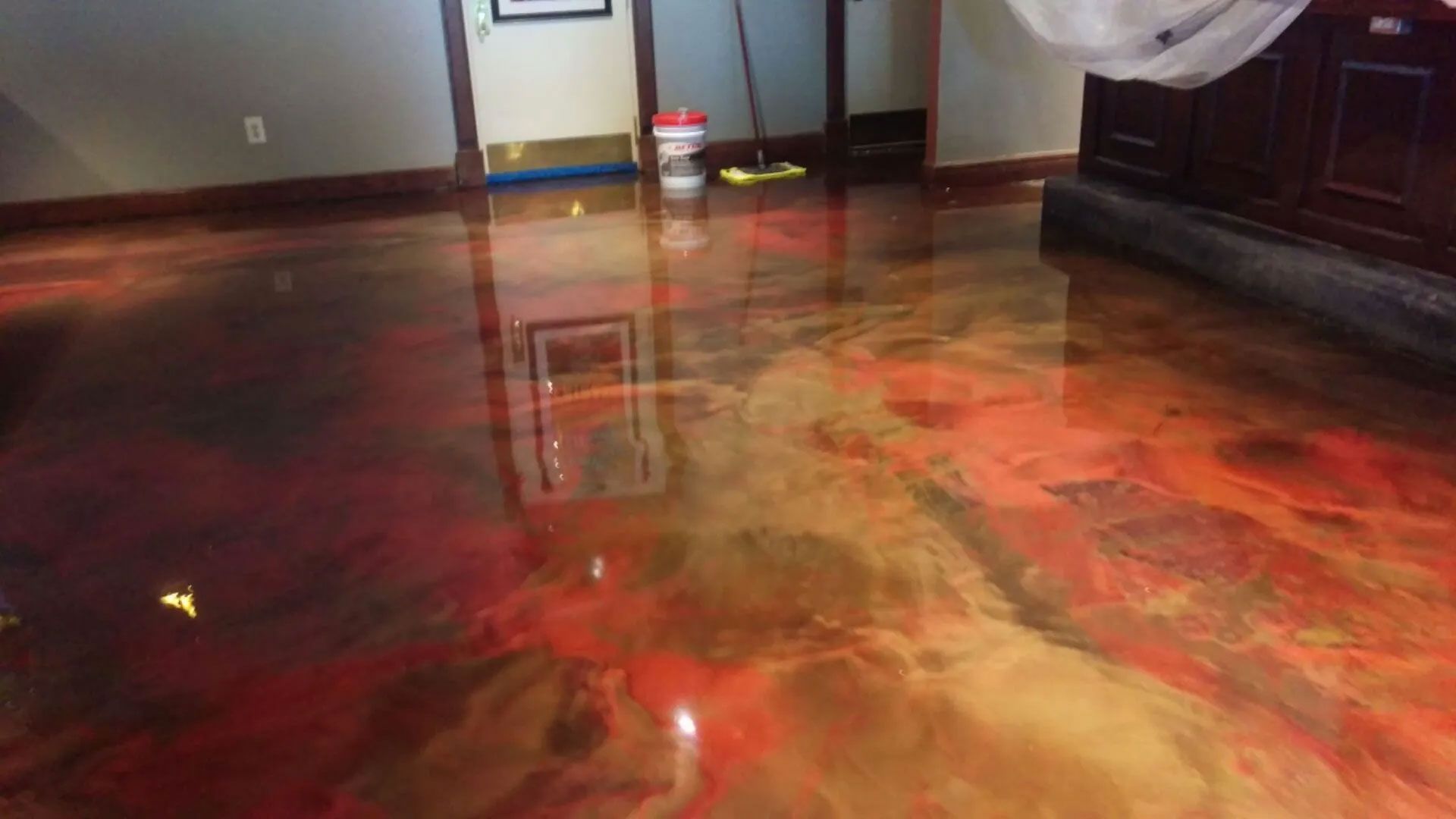 epoxy flooring work