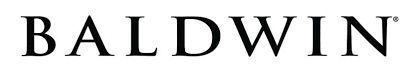 Baldwin brand logo in black text.