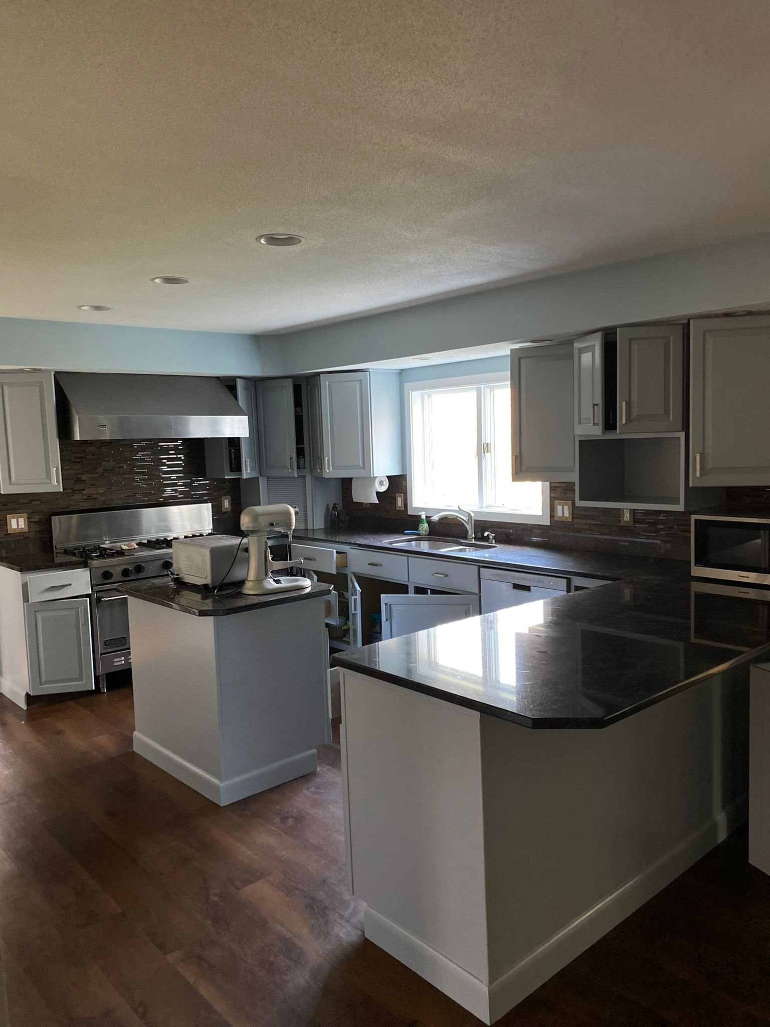 new painted cabinets