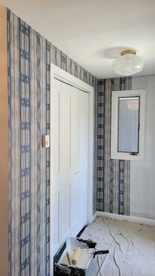 Wall coverings by the door