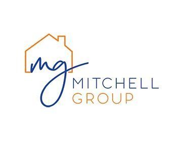 Logo for Mitchell Group, featuring a house outline and 