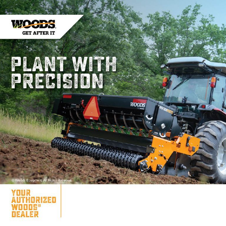 A brochure for a tractor that says Plant with Precision