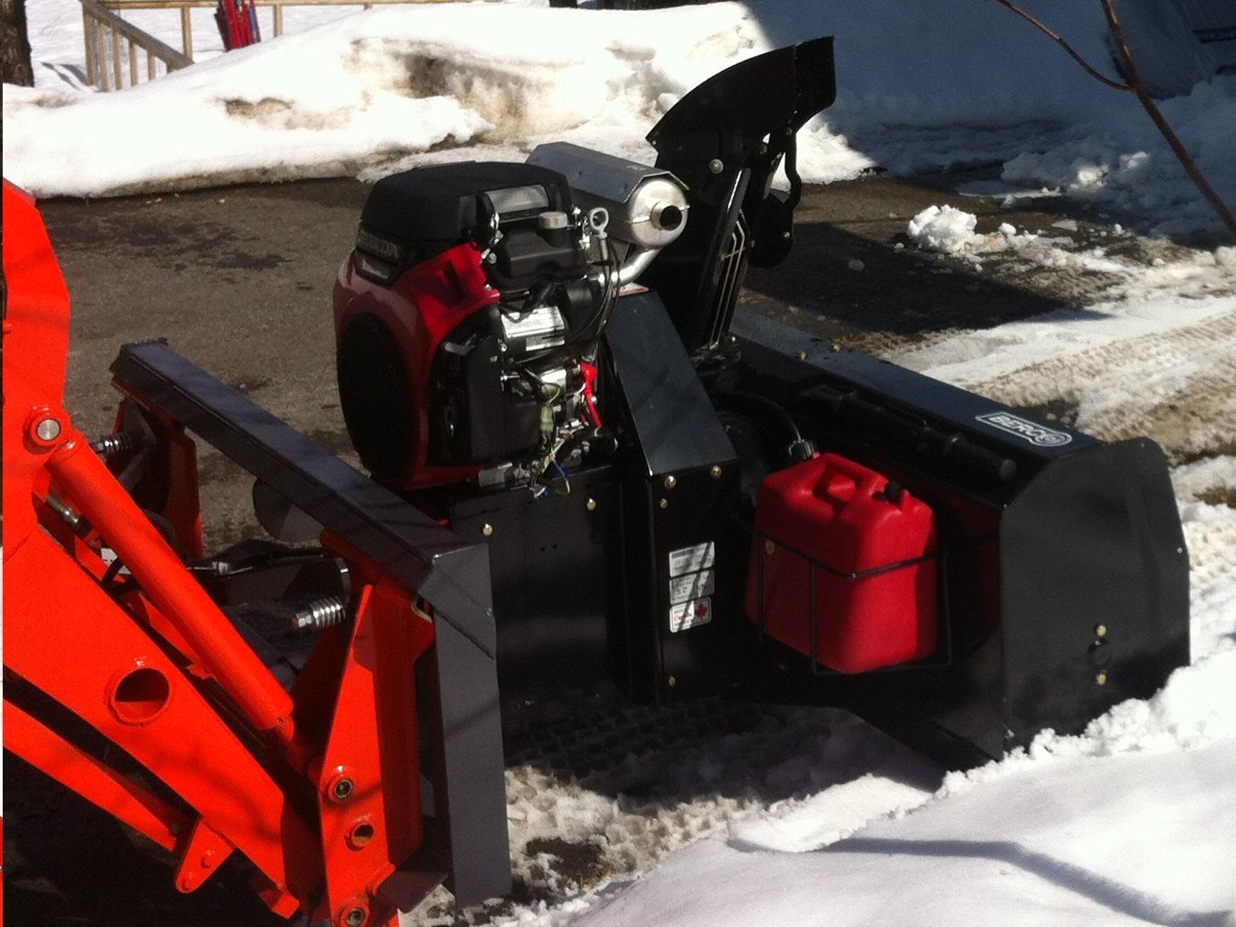A snow blower 48