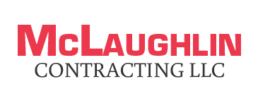 McLaughlin Contracting LLC logo in red and black text.