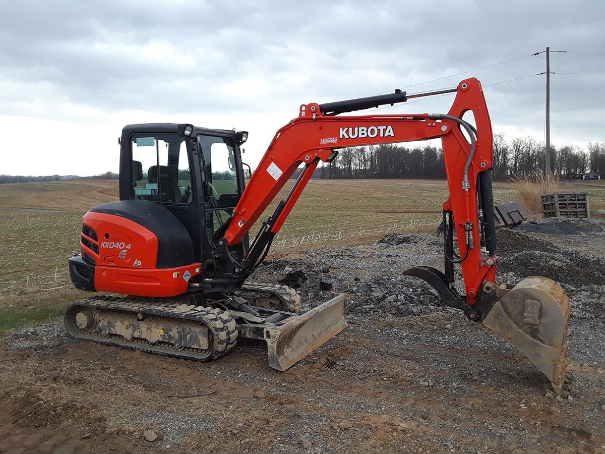 excavating