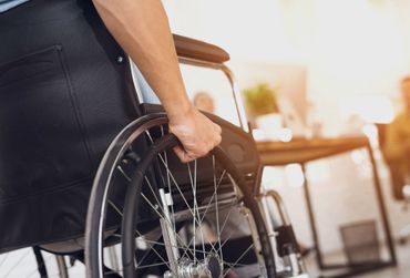 Man in a wheelchair