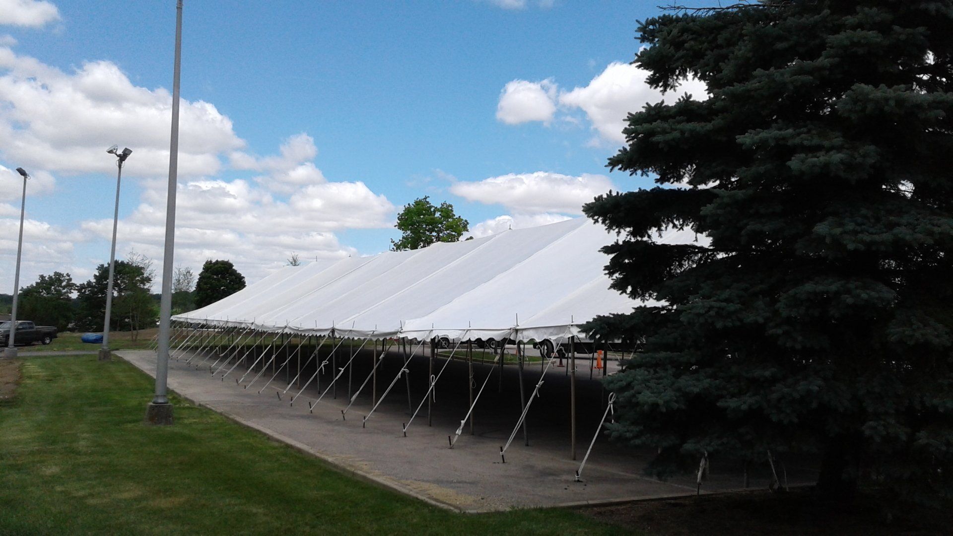 Rope Tent Rental Pole Party Tent Rental Springfield, OH