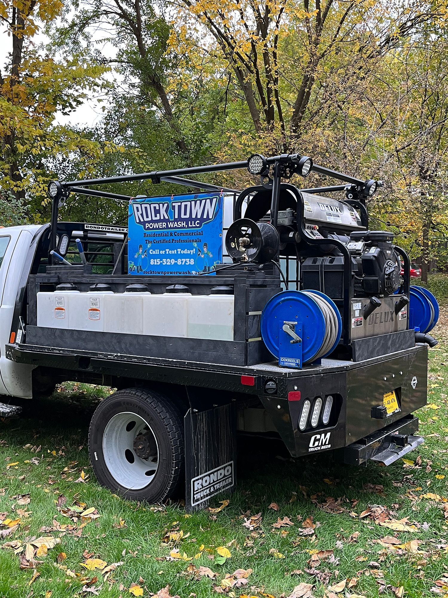 Truck-mounted pressure washers