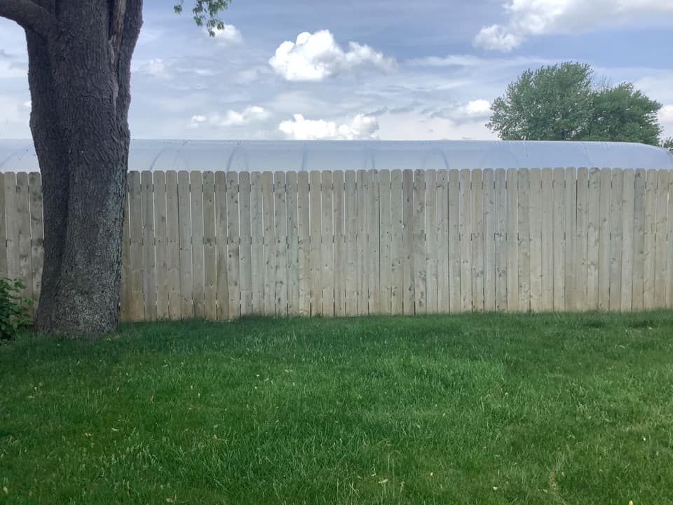 fence cleaning - afte