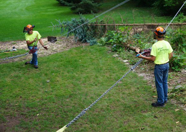 Tightening the rigging