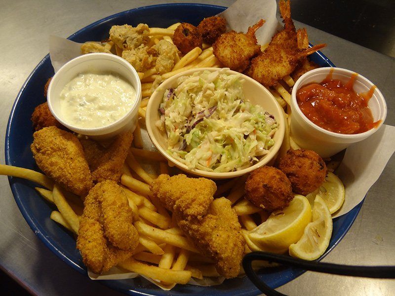 Chicken strips and fries
