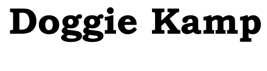 Doggie Kamp with Cats on the Side Logo