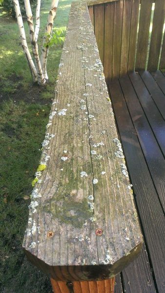 Before deck cleaning