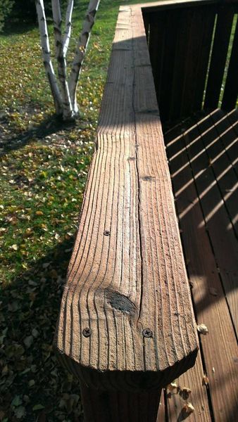 After deck cleaning