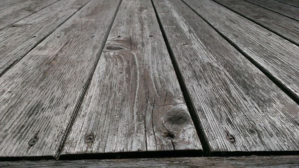 Before deck cleaning