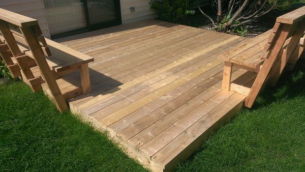 Before deck cleaning