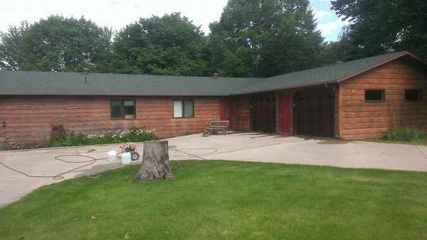 Before siding cleaning