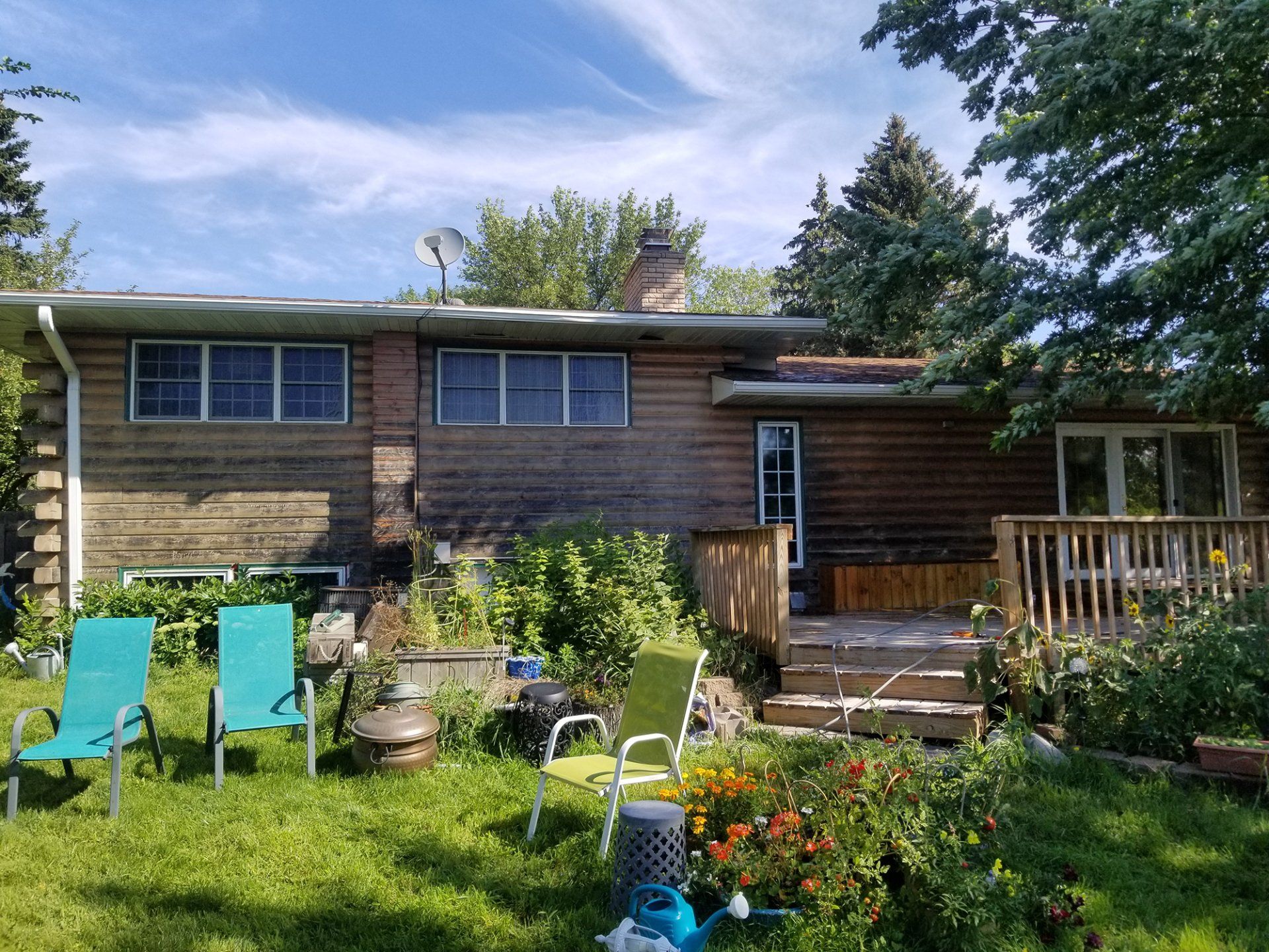 Before siding cleaning