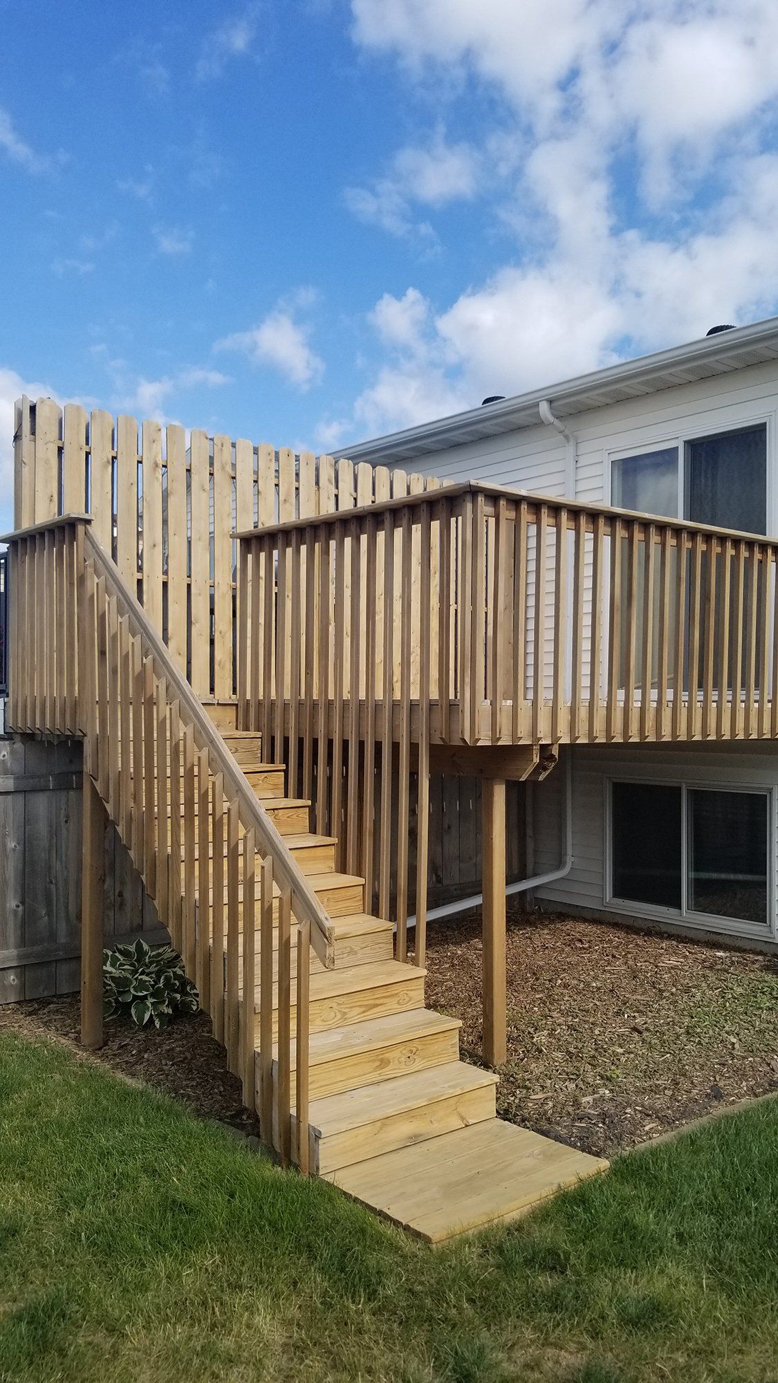 Before deck cleaning