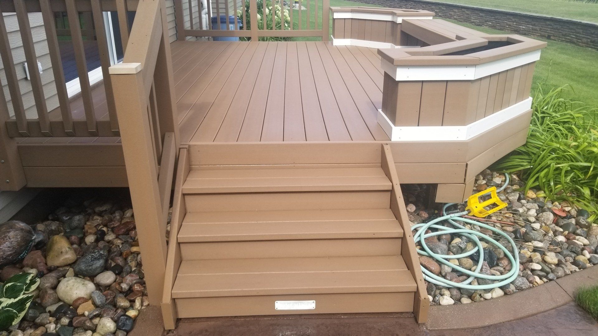 After deck cleaning