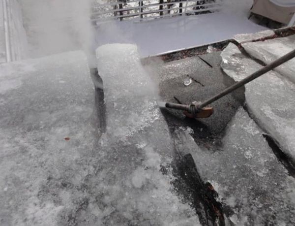 Roof ice removal