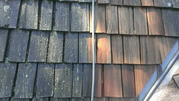 Roof pressure washing