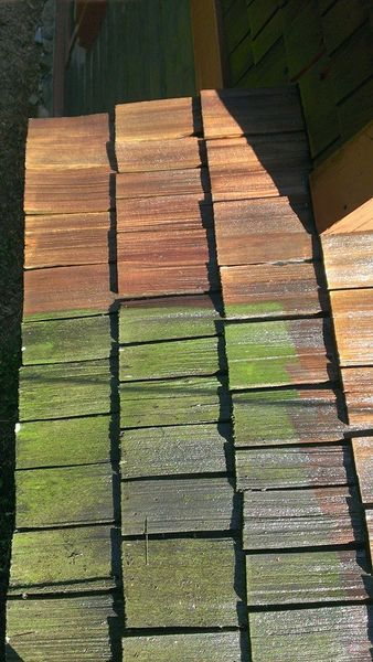 Roof pressure washing