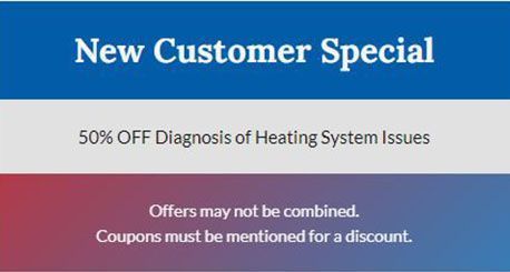50% off diagnosis of heating system