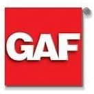 A red square with the word gaf on it.