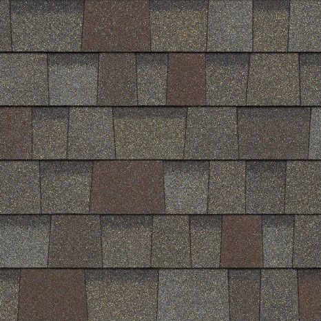 A close up of a roof with shingles on it